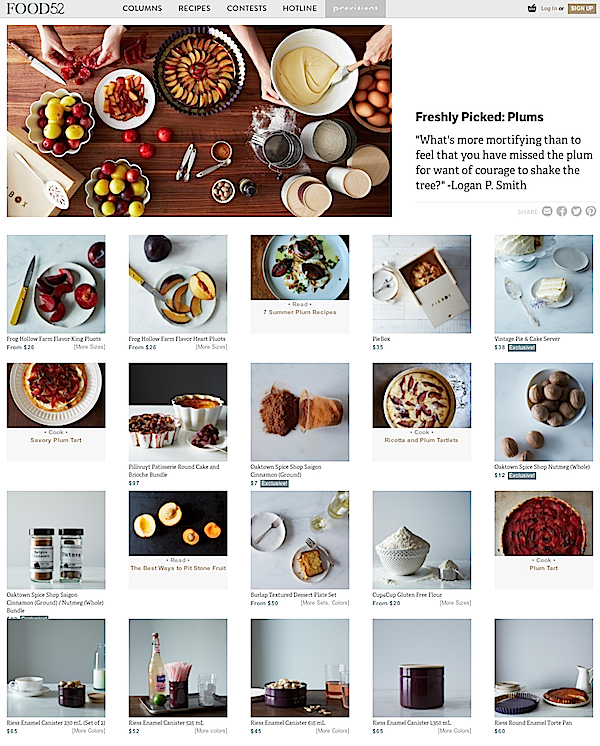 The new Food51 provisions website provisions