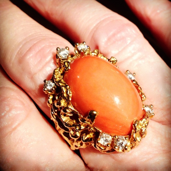 coral ring