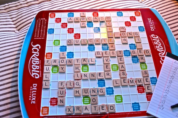 scrabble in master bedroom of Hampton Designer Showhouse 2012 Hampton Designer Showhouse