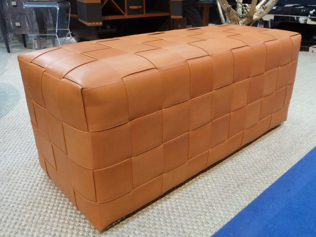Serge de Troyer leather bench