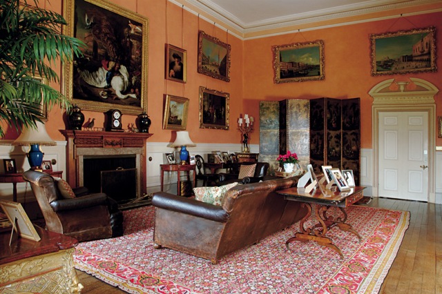 Smoking room at Highclere Highclere, the house where Downton Abbey is shot