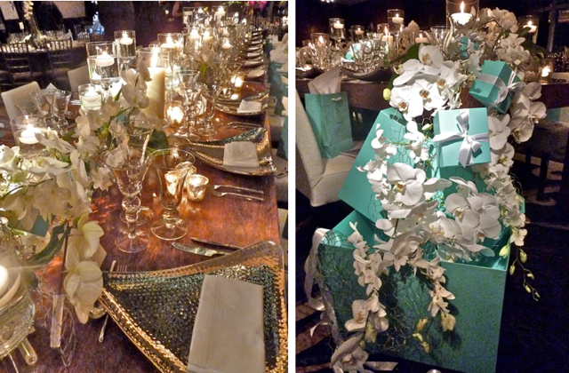 Tiffany table at the New York Botanical Garden Orchid Dinner New York Botanical Garden