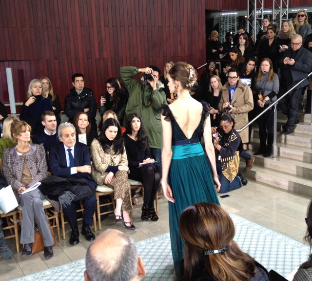 Tory Burch tulle and charmeuse embroidered dress fall 2012