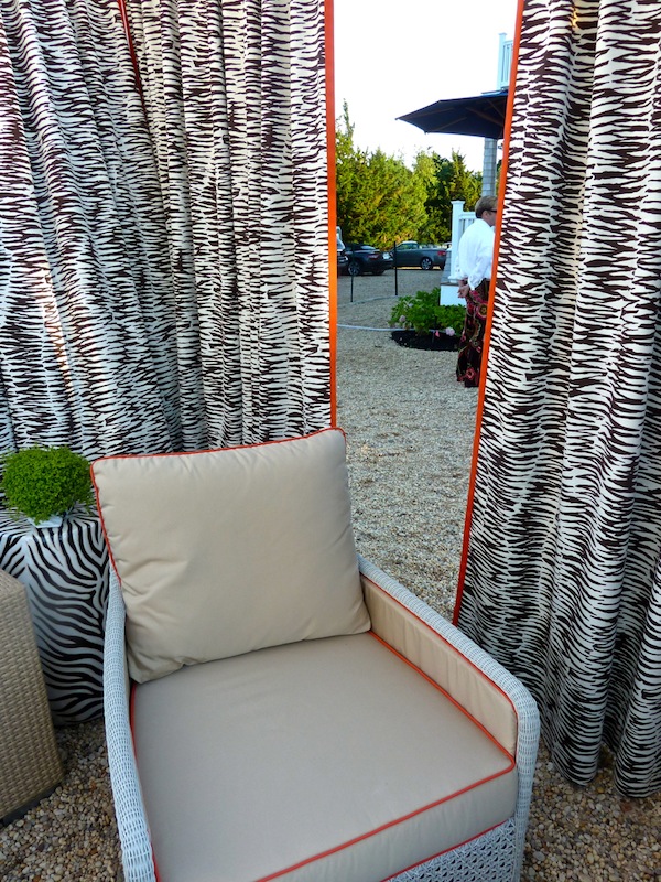 trina turk for schumacher zebra print in java 2012 Hampton Designer Showhouse