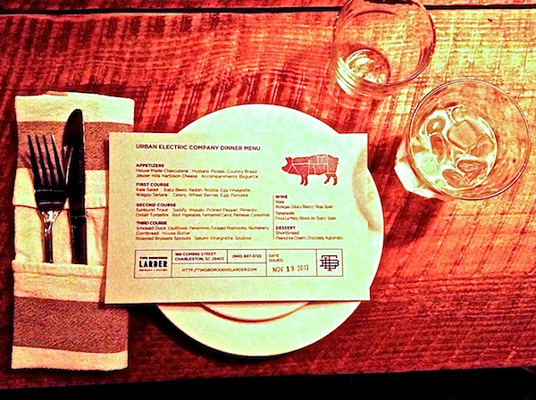 two boroughs larder dinner eating in charleston